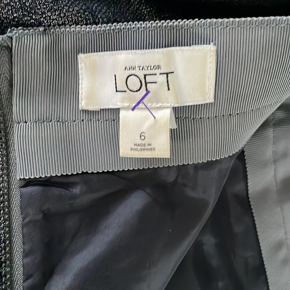 ANN TAYLOR LOFT Navy Blue Skirt Size 6 - Picture 5 of 7